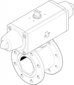 Шаровой кран с приводом Festo VZBC-100-FF-16-22-F0710-V4V4T-PS240-R-90-4-C Ру16 Ду100 (PN16 DN100)