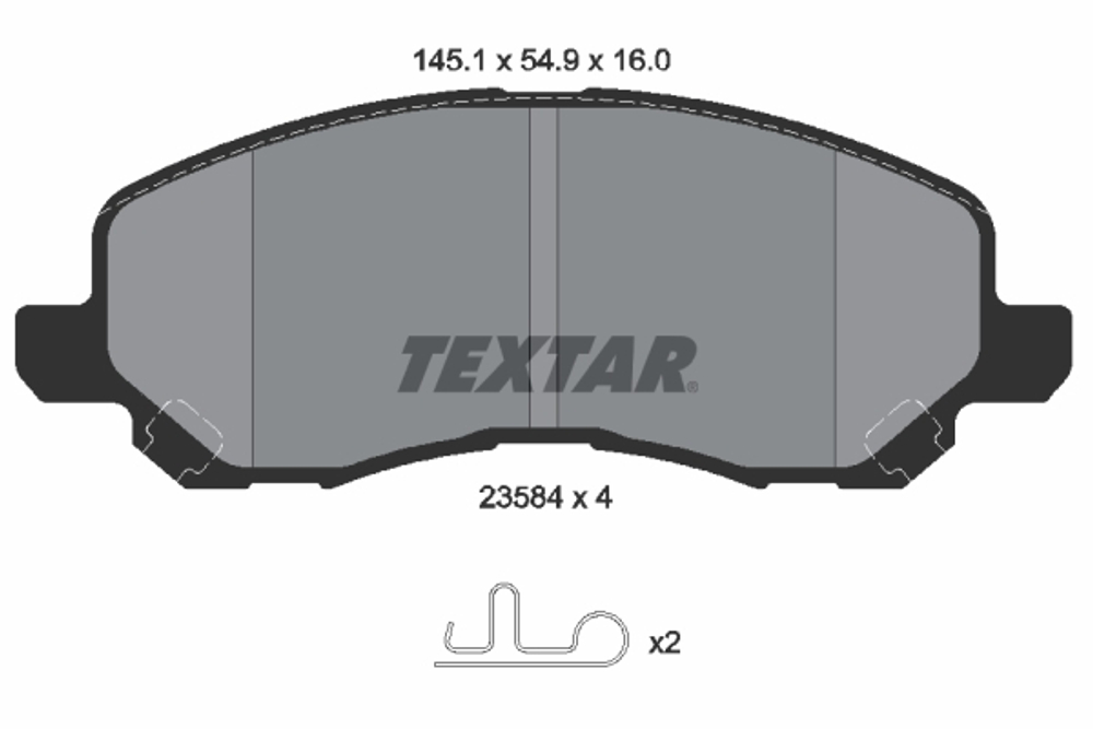 TEXTAR - 2358401-TET - Brake Pad Set, disc brake