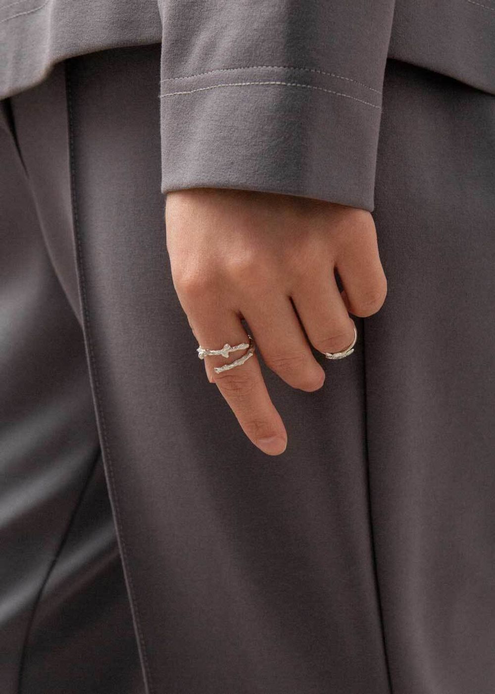 Кольцо Веточка Лиственницы