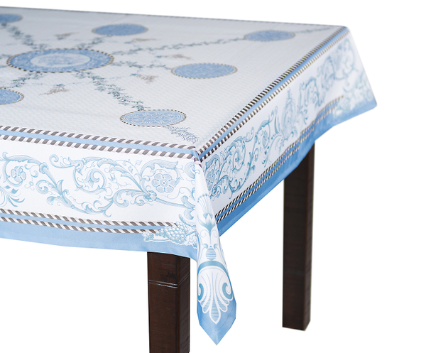 Скатерть 140x220 Blonder Home Laroux синяя