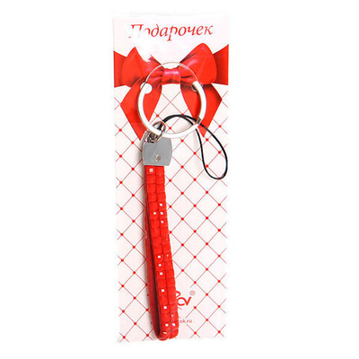 Брелок-подвеска металлическая «Петелька стразы», 10см