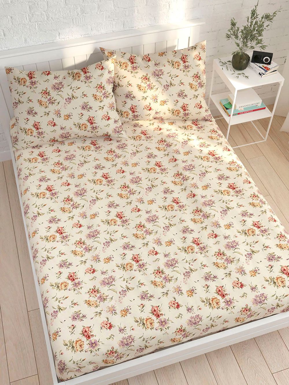 Простынь перкаль Сказка "Виктория" 200x215 см