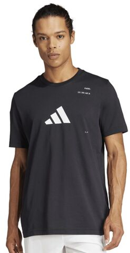 Мужская теннисная футболка Adidas Padel Category Graphic T-Shirt - черный