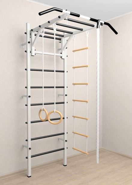 Шведская стенка Sv Sport 521 (Турник рукоход/Канат/Кольца/Лестница)