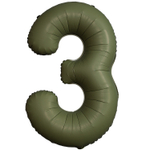 Шар фольгированный Цифра 3 101 см (Зеленый)