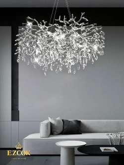 Люстра хрустальная потолочная 333007/600, люстра подвесная 320Вт