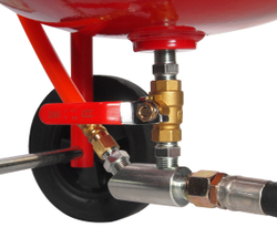 Аппарат пескоструйный 38л шланг 1/2", 250PSI JTC