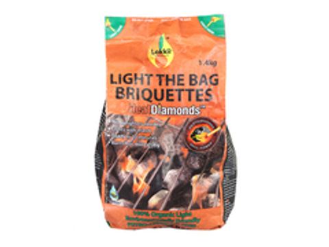 Брикеты эко-угольные Lokkii Light the bag 1.4 кг