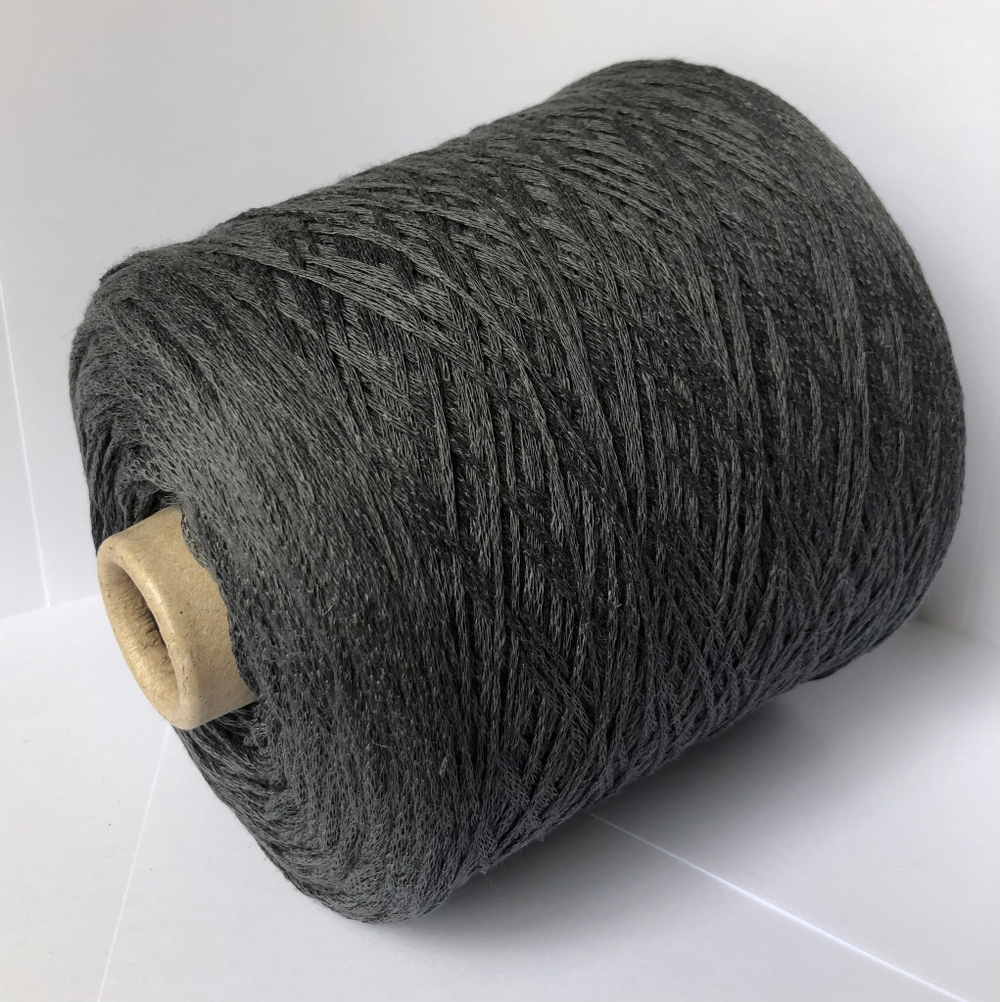 Пряжа лён шнурок Lino 400 серый