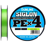 Шнур SunLine Siglon PEx4 150m 0.8 0.153mm 6.0kg 12lb Light Green