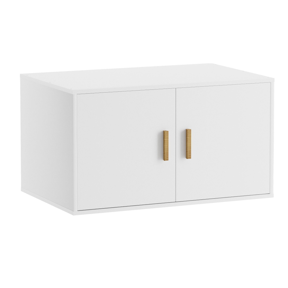 Dipriz Антресоль на шкаф Моби, 2 двери, 90х58х50 см, с ручками из массива дуба