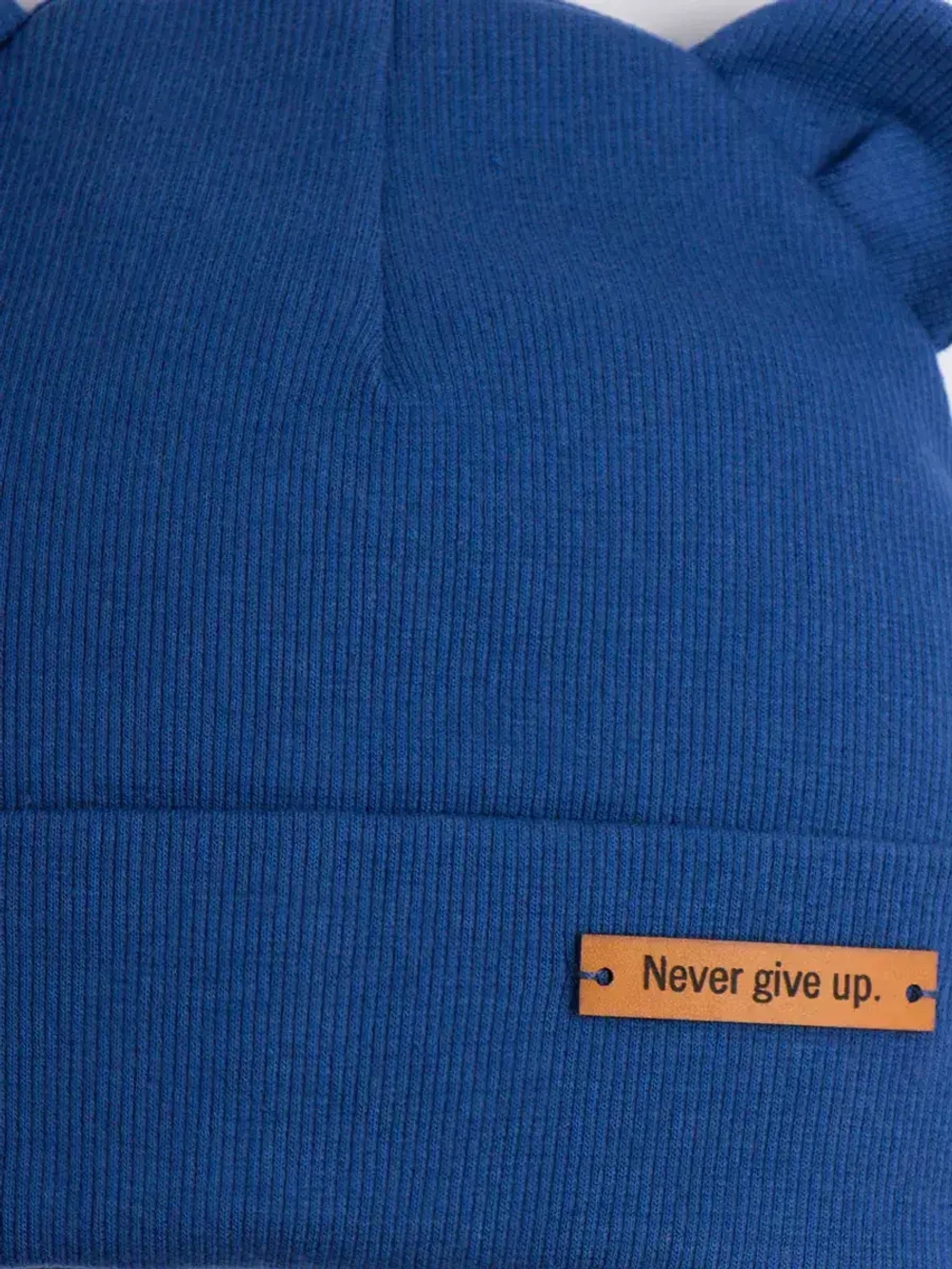 Шапка детская с ушками на осень