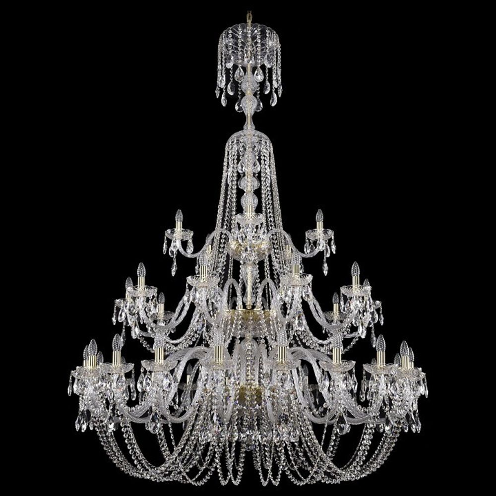 Подвесная люстра Bohemia Ivele Crystal 1402 1402/20+10+5/530/XL-206/3d/G