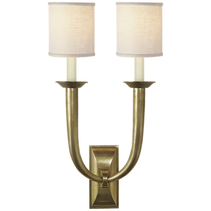 Настенный светильник Visual Comfort French Deco Horn Double Sconce