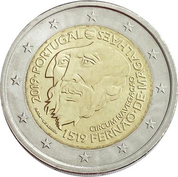2 евро 2019 Португалия «500 лет кругосветному плаванию Магеллана»