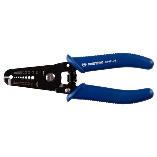 KING TONY (6742-06) Стриппер для зачистки изоляции и резки проводов, 160 мм