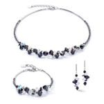 Серьги Coeur de Lion Black-Crystal 4640/21-1318