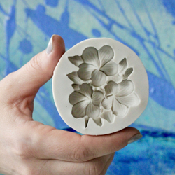 Молд силиконовый для творчества " Цветы плюмерии" 6 см / Форма для мыла, воска, гипса и эпоксидной смолы