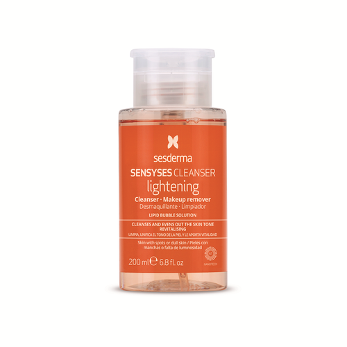 SENSYSES LIGHTENING Липосомальный лосьон для снятия макияжа для пигментированной и тусклой кожи, 200 ml