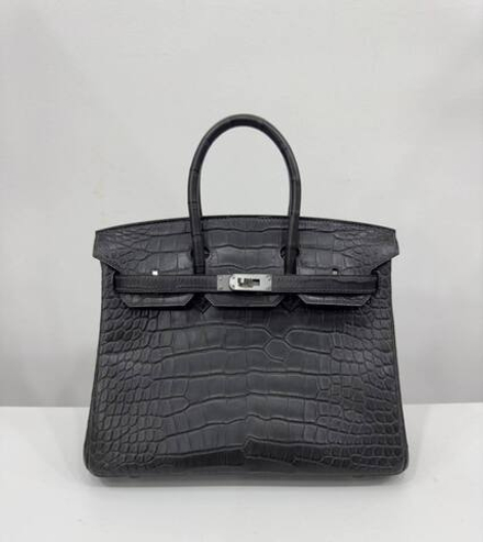 Сумка Hermes из кожи крокодила 25 см