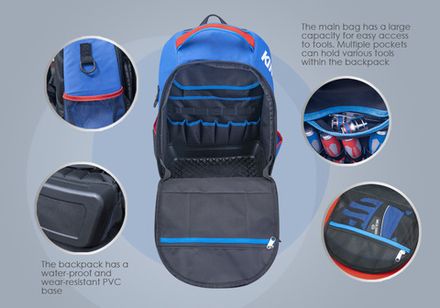 Цена на KING TONY (87723B) Рюкзак №2, 22 л, для инструмента с логотипом бренда