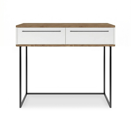 Туалетный столик консоль ROYAL 5211 эко (Дуб Веллингтон-Черный-р.черная)