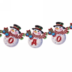 Гирлянда бумажная новогодняя 2,10 м «Весёлые снеговички»