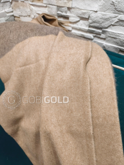 Плед из пуха верблюда 150x200 см. (ERDENET) - полосы крупные