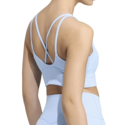 ТОП теннисный Adidas 3 Stripes Studio All Me Light Support - glow blue
