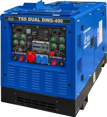 Сварочный генератор ТСС DUAL DWG-400 двухпостовой дизельный 044768