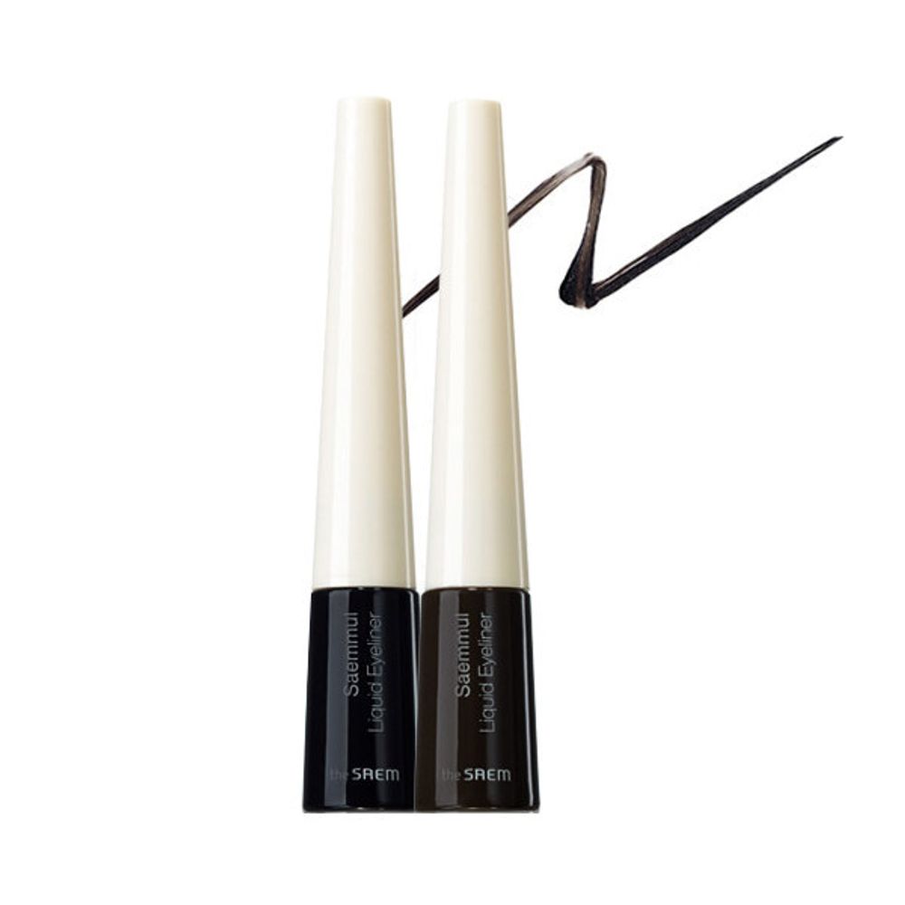 Подводка для глаз жидкая 01 THE SAEM Saemmul Liquid Eyeliner 01 Deep Black 4,5гр