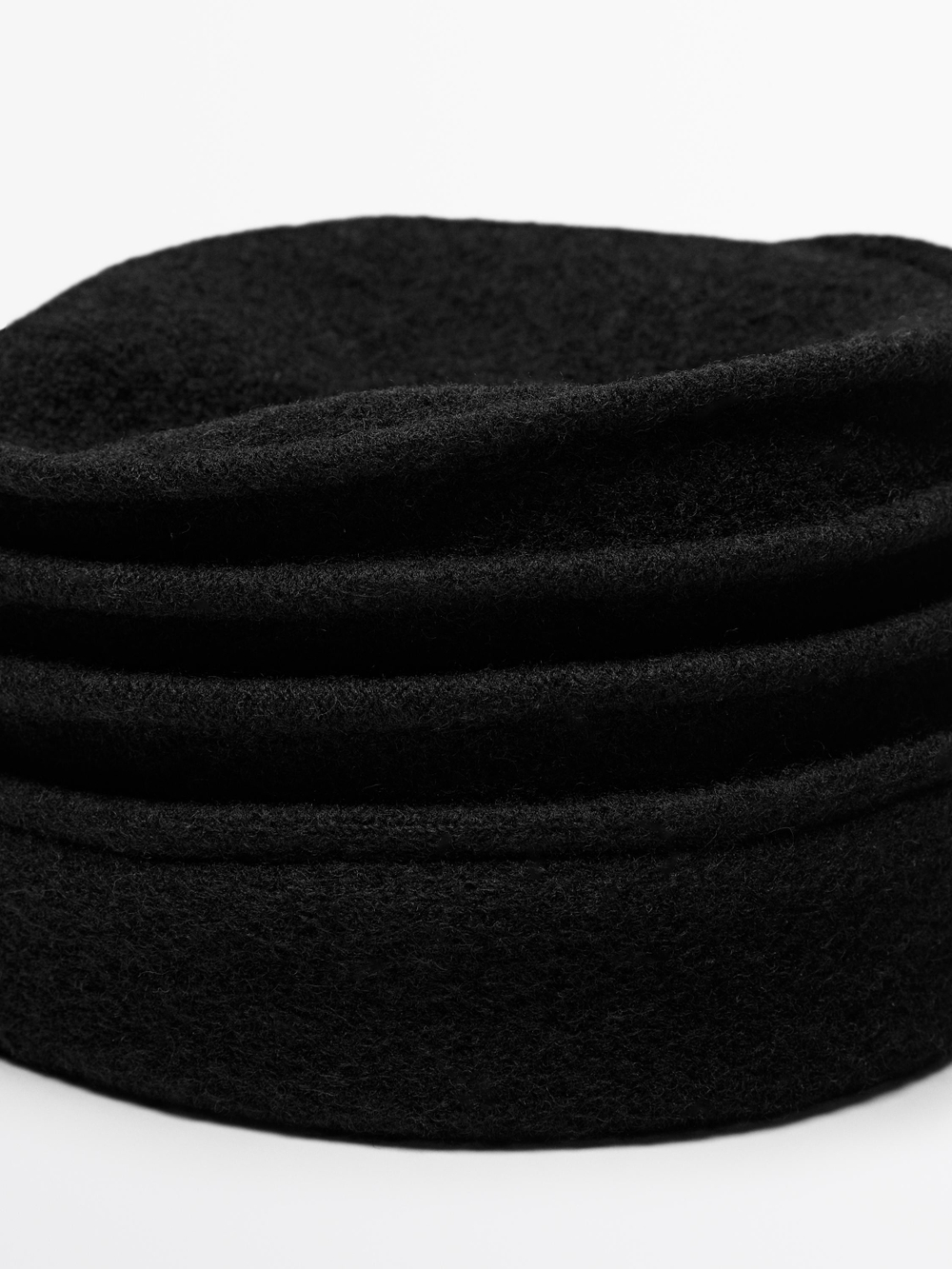 Massimo Dutti Берет из 100% шерсти - Limited Edition, черный
