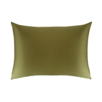 Комплект постельного белья из премиального сатина оливкового цвета из коллекции essential, 200х220 с