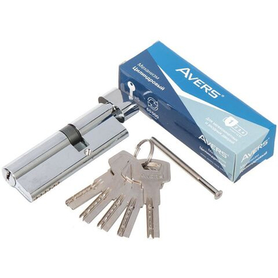 Личинка замка двери Avers, ZM-90(35C/55)-C-CR, 22791, 90 мм, хром