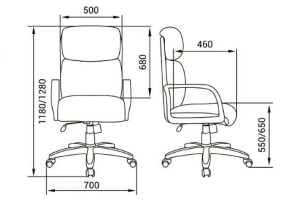 Кресло для руководителя НАДИР 668