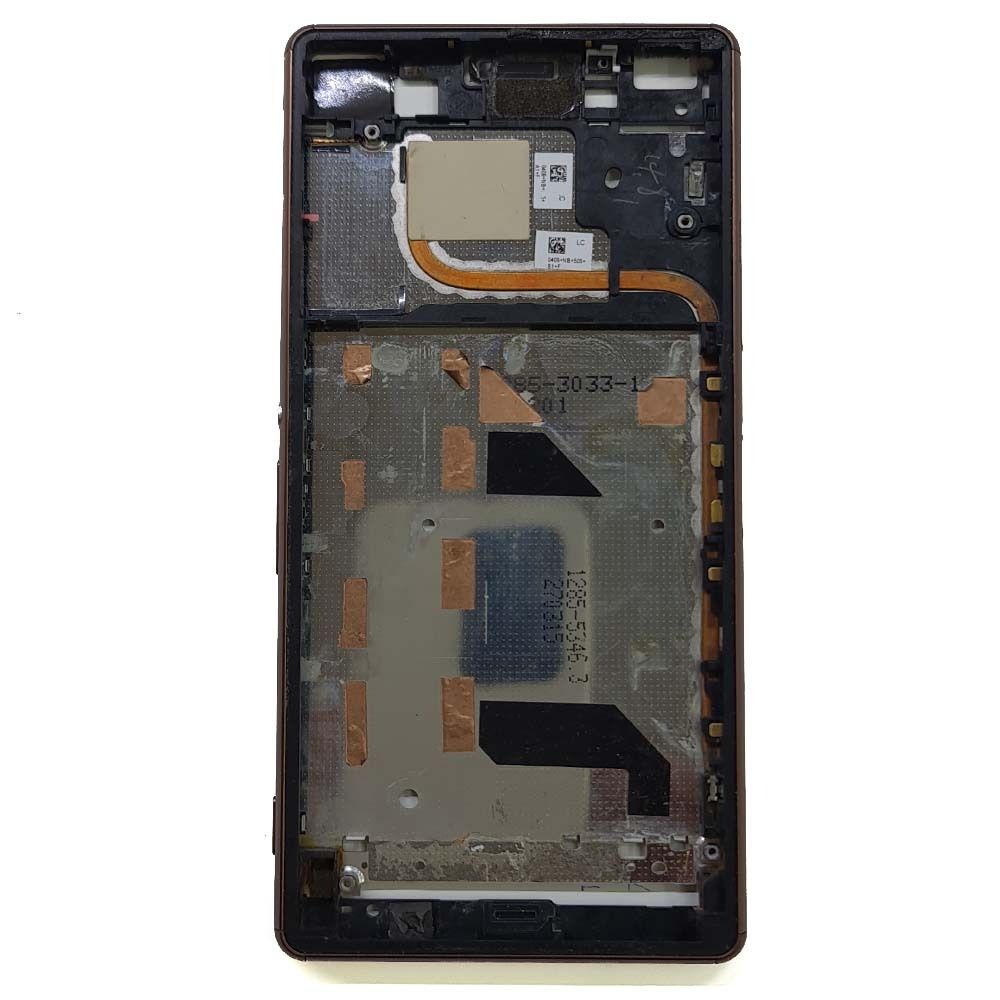 Рамка дисплея для телефона Sony Z3 Dual (D6633), Коричневая