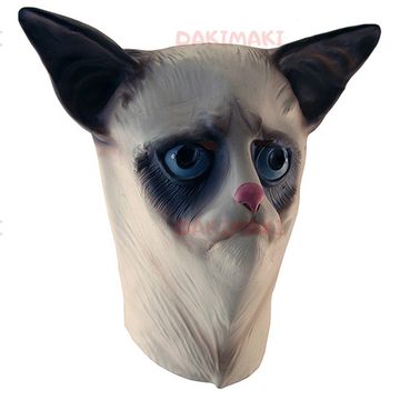 Маска грустного кота карнавальная арт. 112