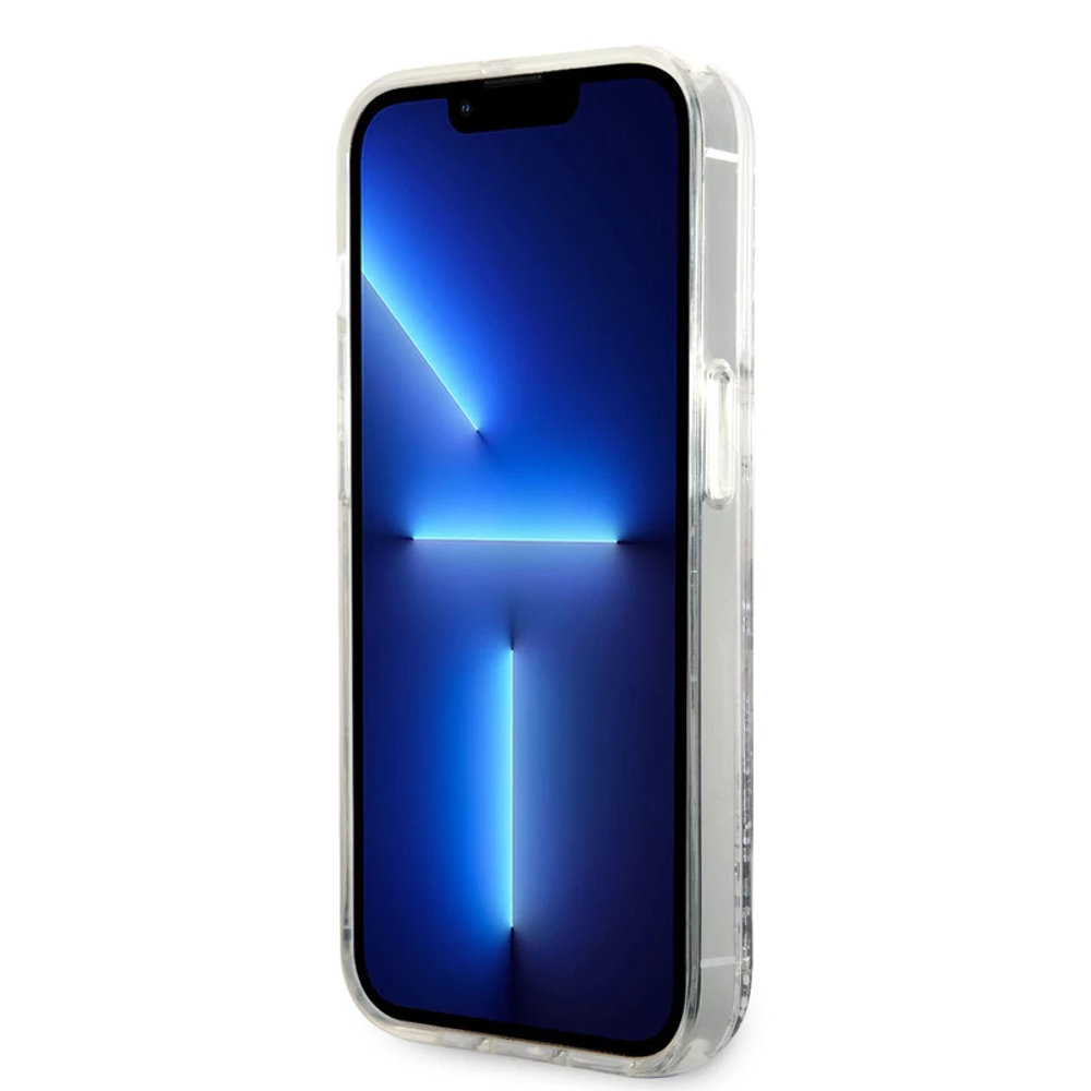Чехол Lagerfeld Karl переливающиеся блестки для iPhone 15promax