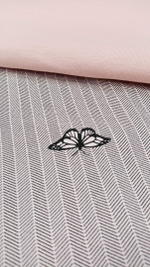 Футер (принт). Бабочки на пудре, ВО