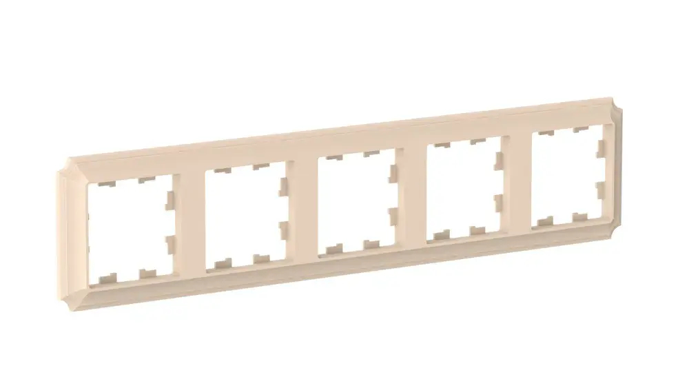 ATLASDESIGN ANTIQUE 5-постовая РАМКА, универсальная, ПЕСОЧНЫЙ