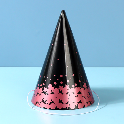 Праздничный колпак "Pink Gold Birthday"