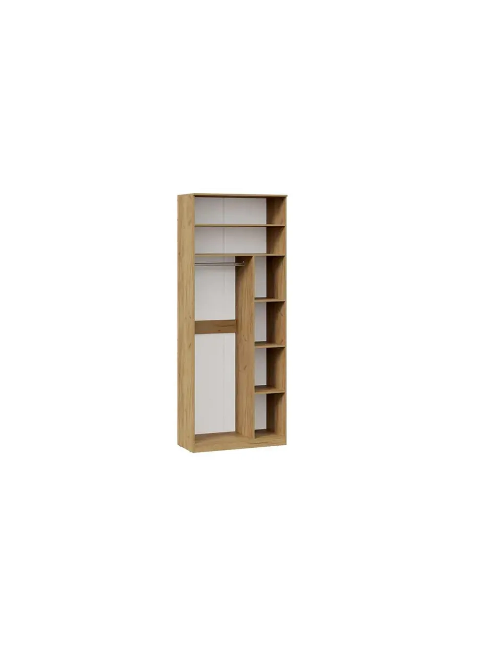 Прихожая с зеркалом Дуб Крафт золотой 145х43х226