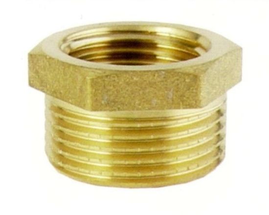 Футорка латунная 3/8"x1/4" НР-ВР TIM