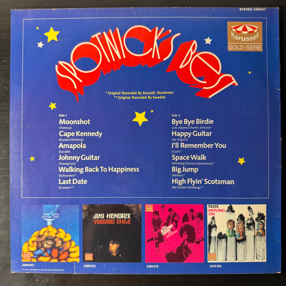 The Spotnicks ‎– Spotnick's Best (Германия 1971г.) Т