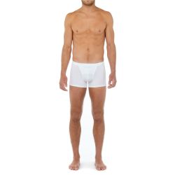 Мужские трусы боксеры белые HOM TENCEL SOFT Comfort Boxer Briefs HO1 402465_400003