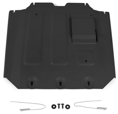 Защита картера Rival для Mercedes-Benz G-klasse W464 (V - 2.9D (249 л.с.); 4.0 (421/585 л.с.)) 2018-н.в. (устанавл-ся совместно с 2.3946.1), сталь 3 мм, с крепежом, штампованная, 222.3947.1