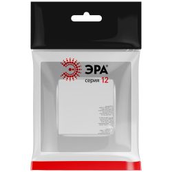 Рамка для розеток и выключателей ЭРА Серия 12 12-5201-03 на 1 пост, Классик, алюминий