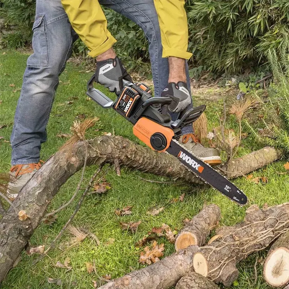 WORX WP370E цепная пила аккумуляторная (2 x 2 Ач, ЗУ)