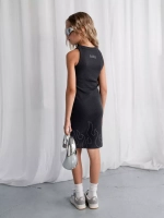 Трикотажное платье для девочки в сад