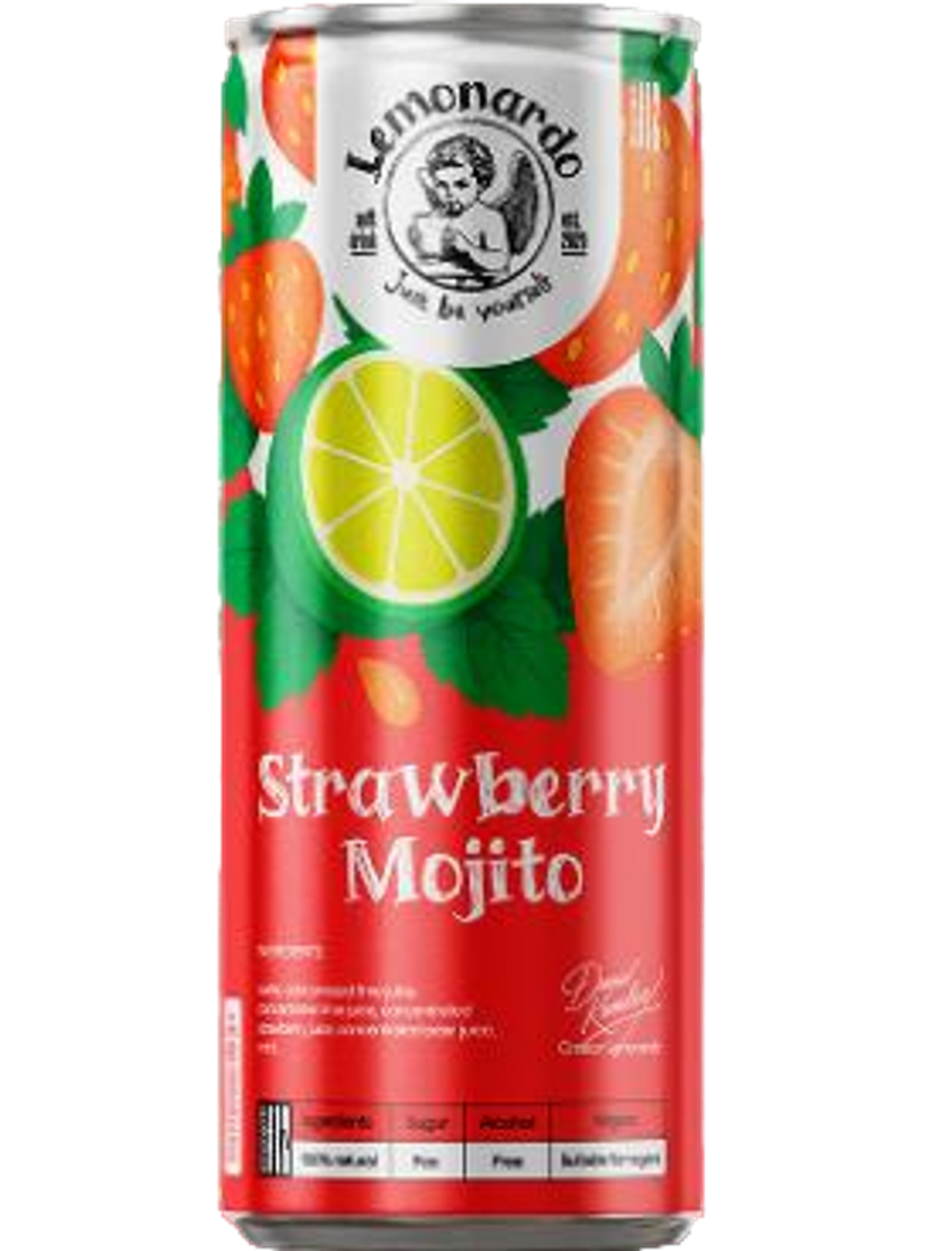 Напиток б/а Клубничный Мохито Lemonardo ж/б 330мл